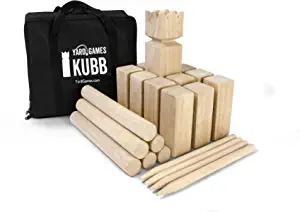 Yard Games Kubb Premium Size Outdoor Tossing Game with Carrying Case