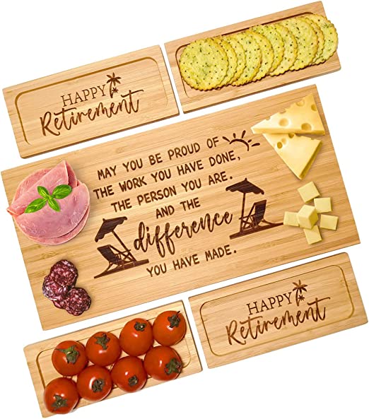 Happy Retirement Cheese Board Gift