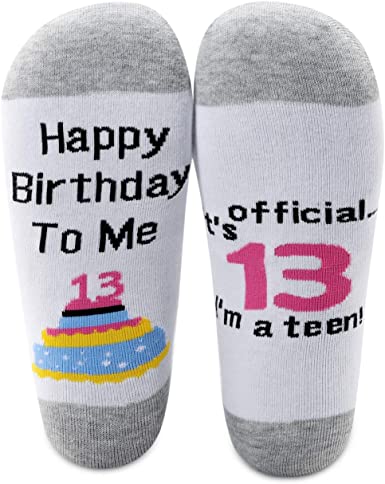 13th Birthday Gift Socks