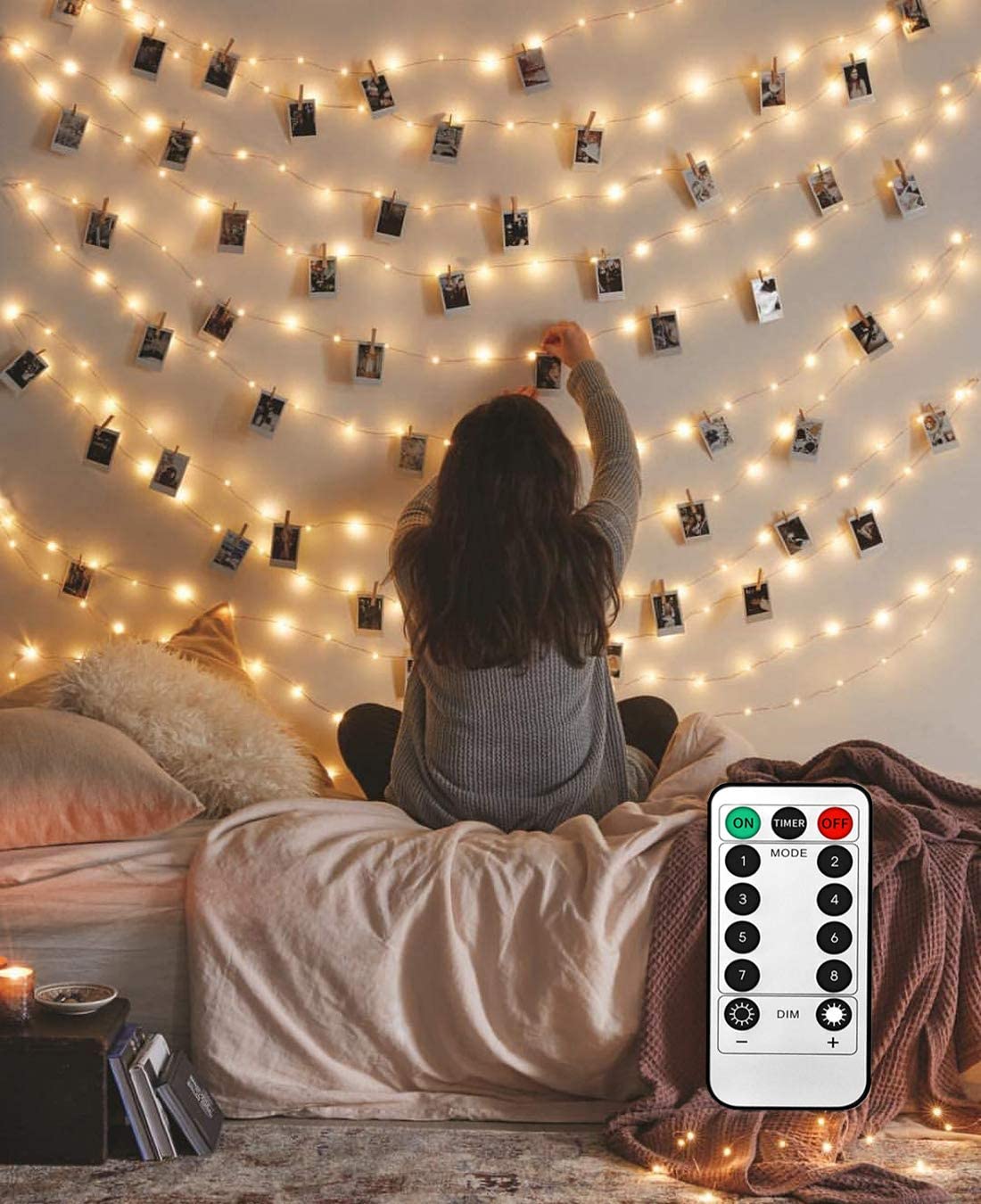 50 LED Photo Clips String Lights 