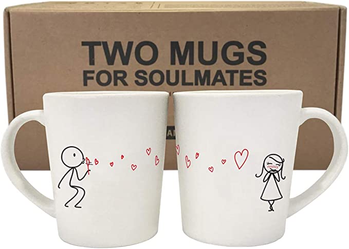  BoldLoft Matching Couple Coffee Mugs Set 
