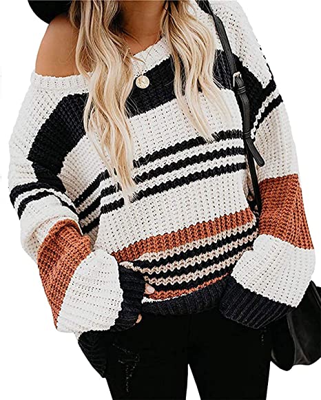 Casual Loose Knitted Pullover Sweater 