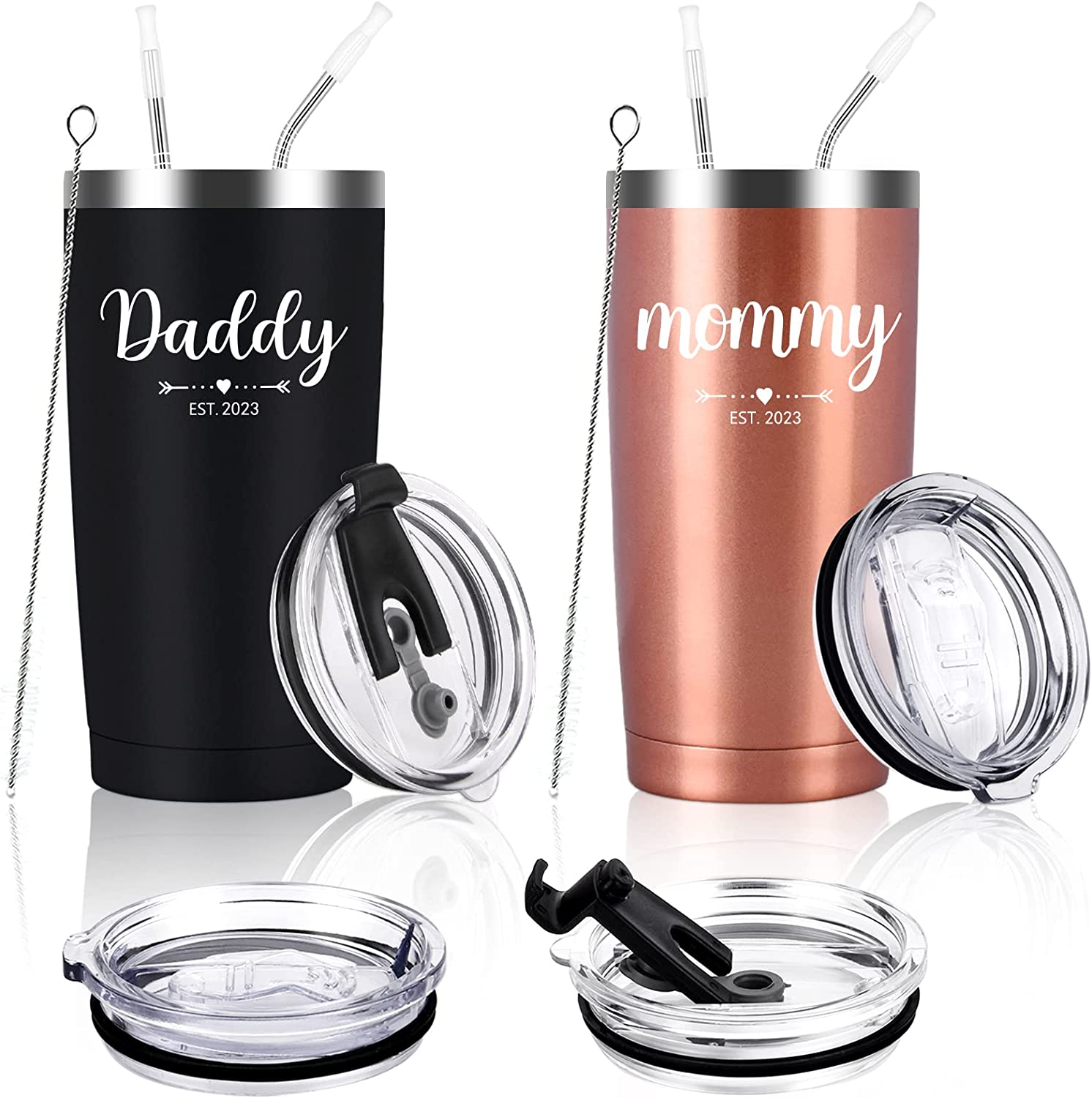 Daddy and Mommy Travel Tumbler