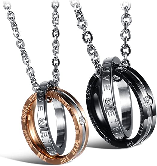  Feraco His Hers Matching Set Necklace 

