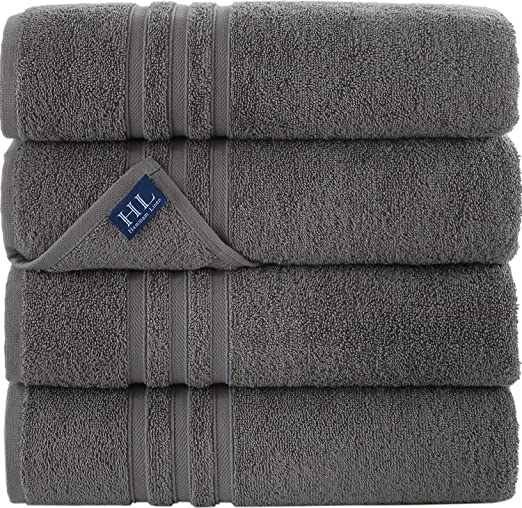 Linen Cool Grey Bath Towels Off To College Gift