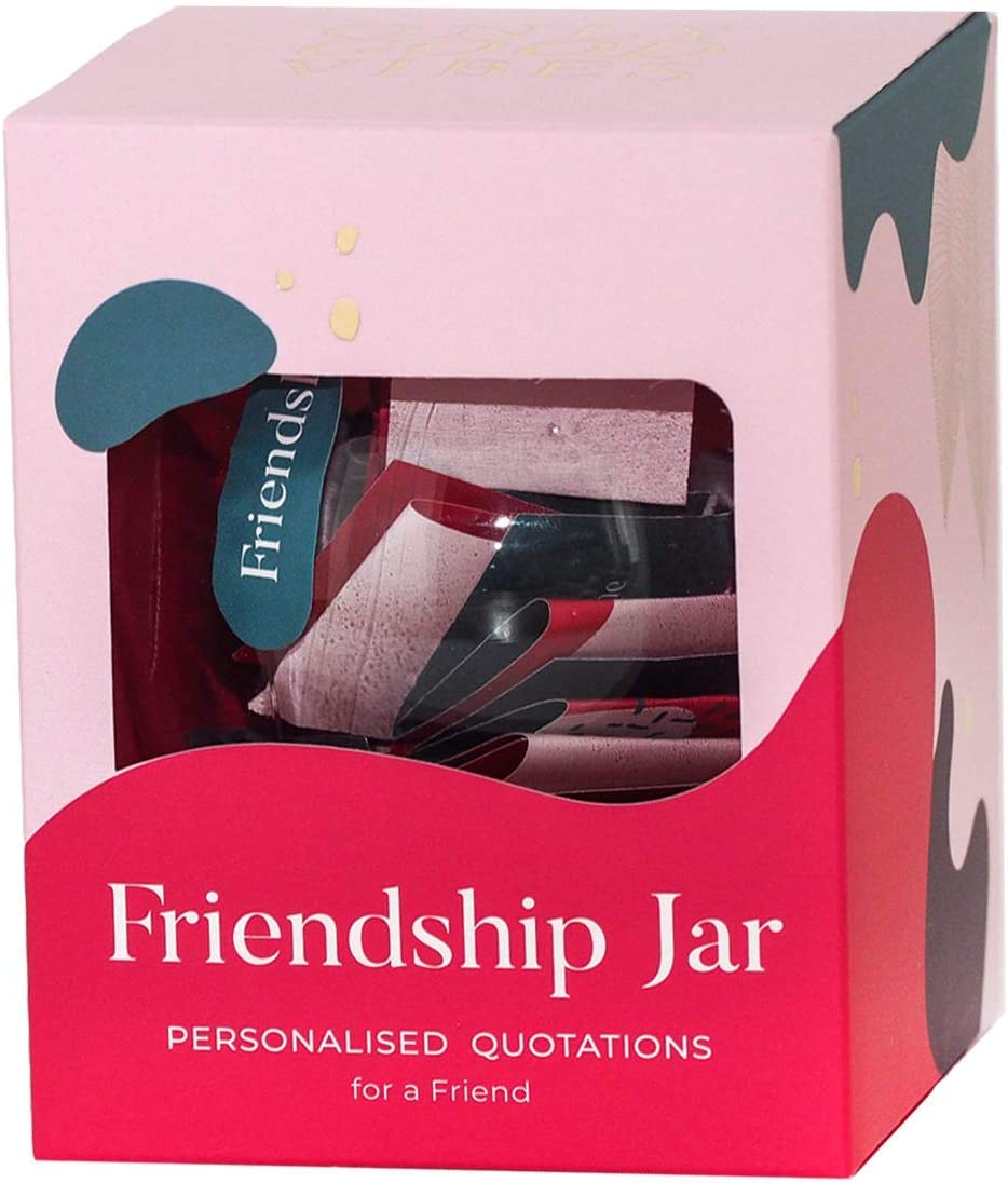 Love and Friendship Jar with 31 Quotations for Friend 