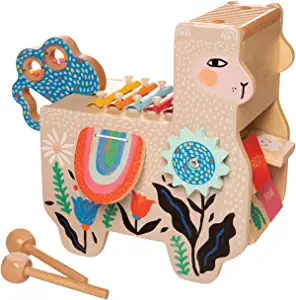 Manhattan Toy Musical Llama Wooden Instrument for Toddlers 

