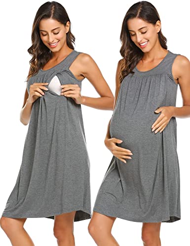  Maternity Nursing Nightgown for Hospital Breastfeeding Sleepwear