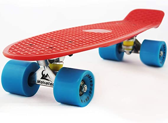 Mini Cruiser Retro Skateboard for Kids Boys Youths Beginners
