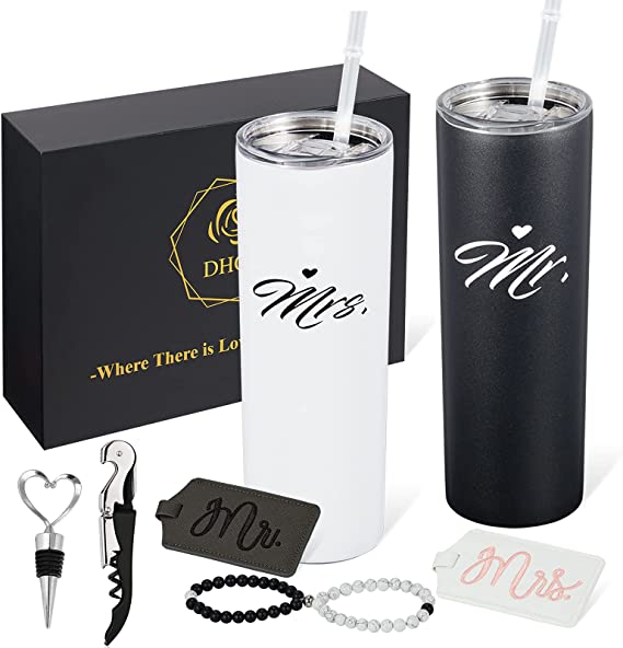 Mr and Mrs Stainless Steel Tumbler
