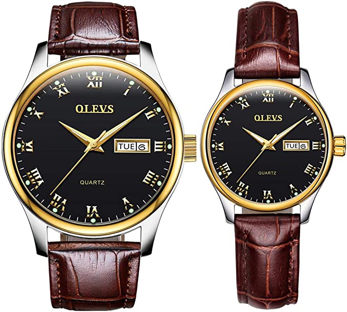OLEVS Couple Pair Quartz Watches