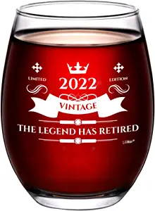 Retirement Wine Glass Gift
