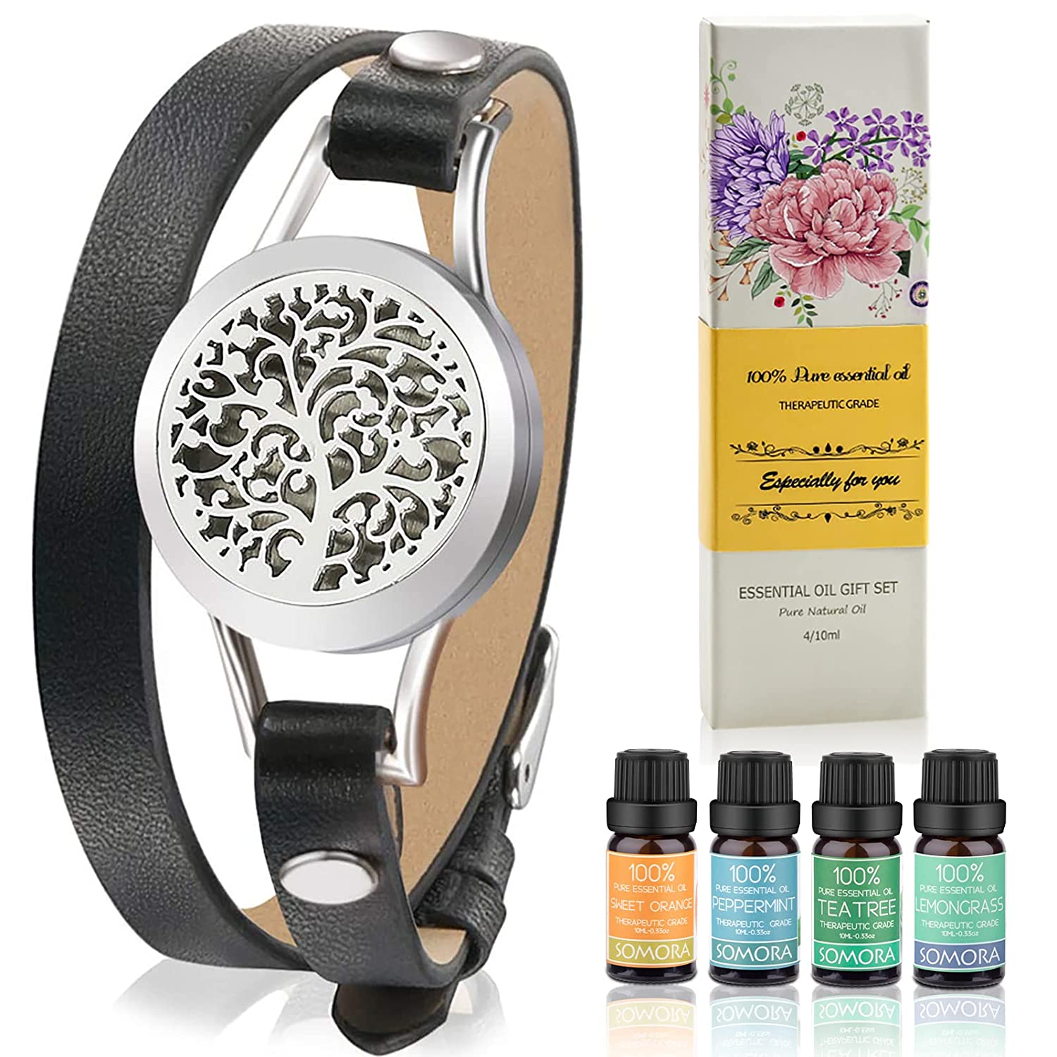SOMORA Aromatherapy Essential Oil Diffuser Bracelet