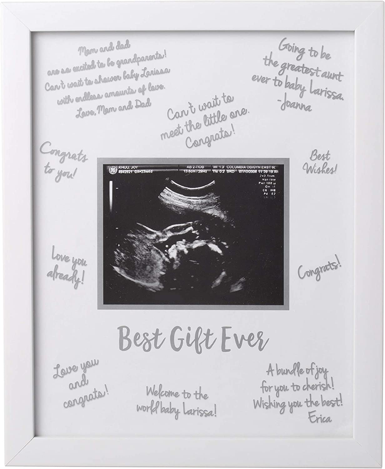 Sonogram Signature Frame for baby shower