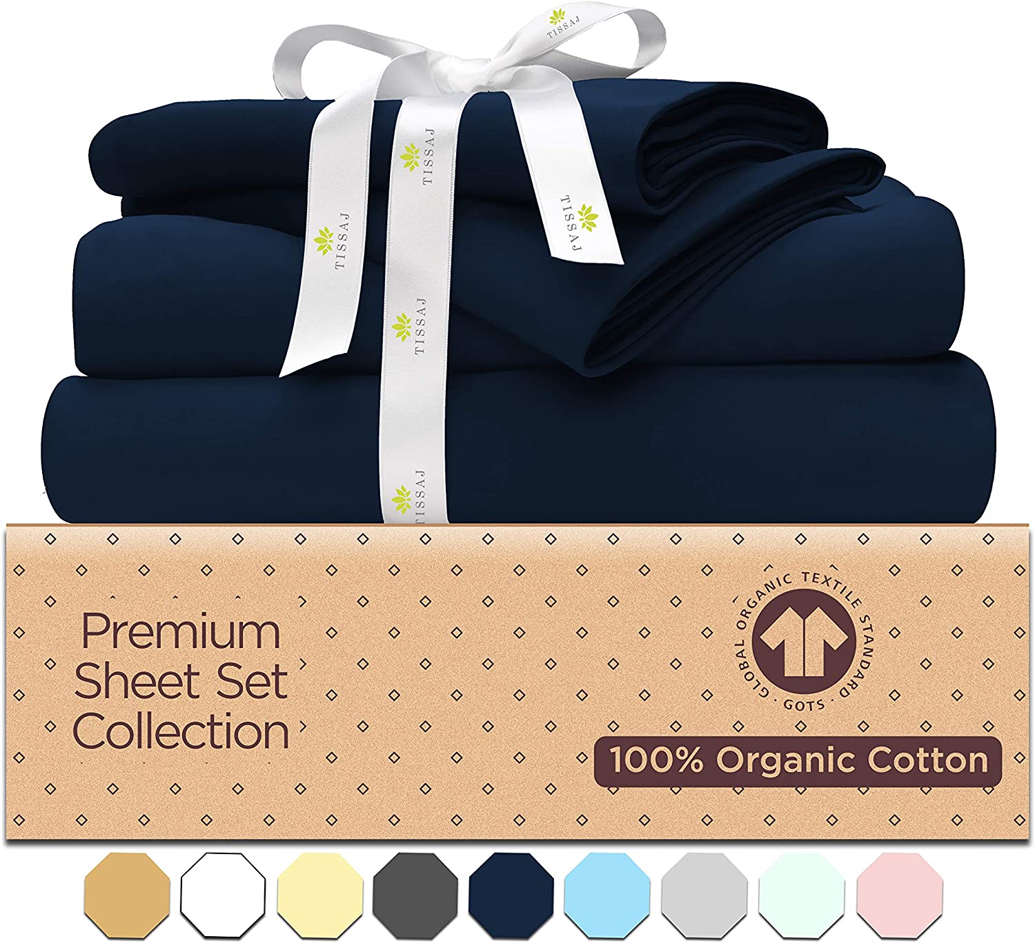 Tissaj 100% Pure Organic Cotton Bed Set 