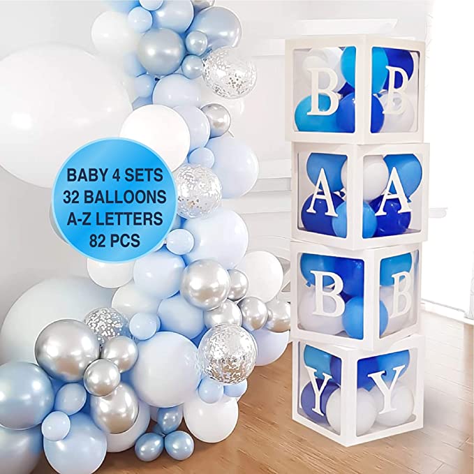 Transparent Baby Block Balloon Box