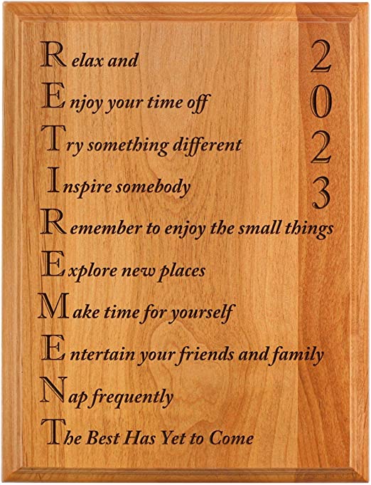 Wood Engraved Plaque Wood