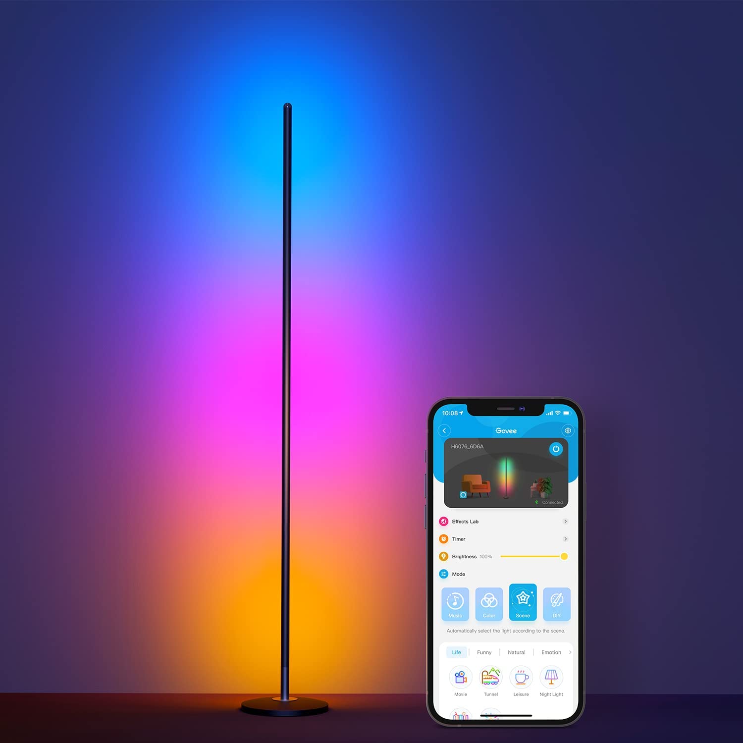 led corner lamp works with alexa