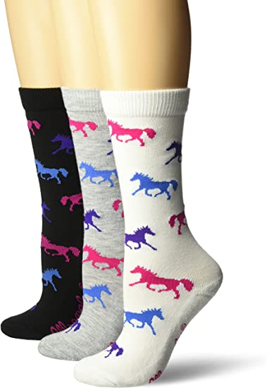  Ladies Horse Crew Socks