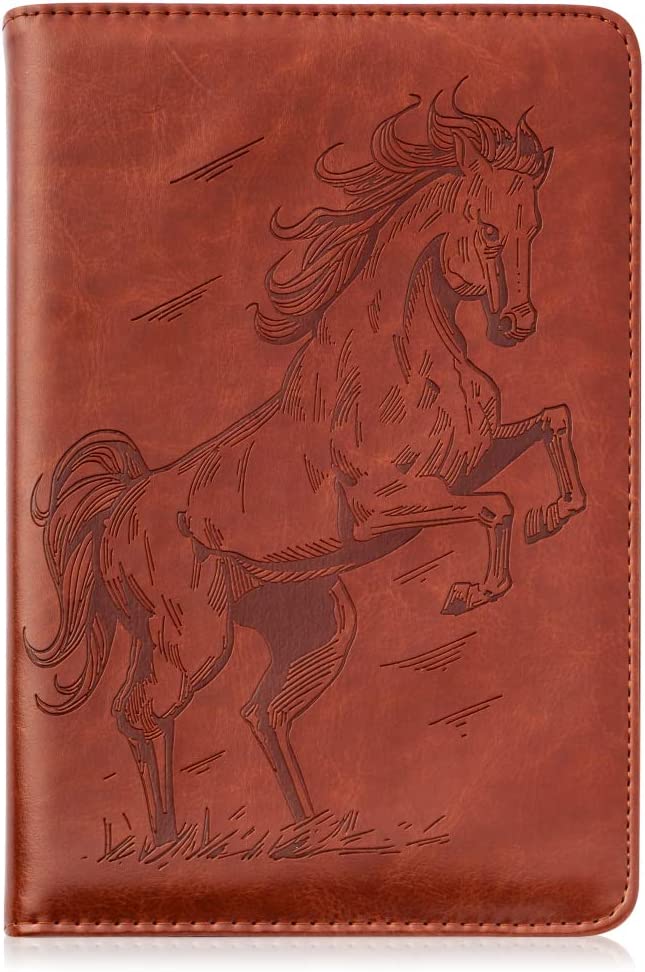 Horse Refillable Faux Leather Journal