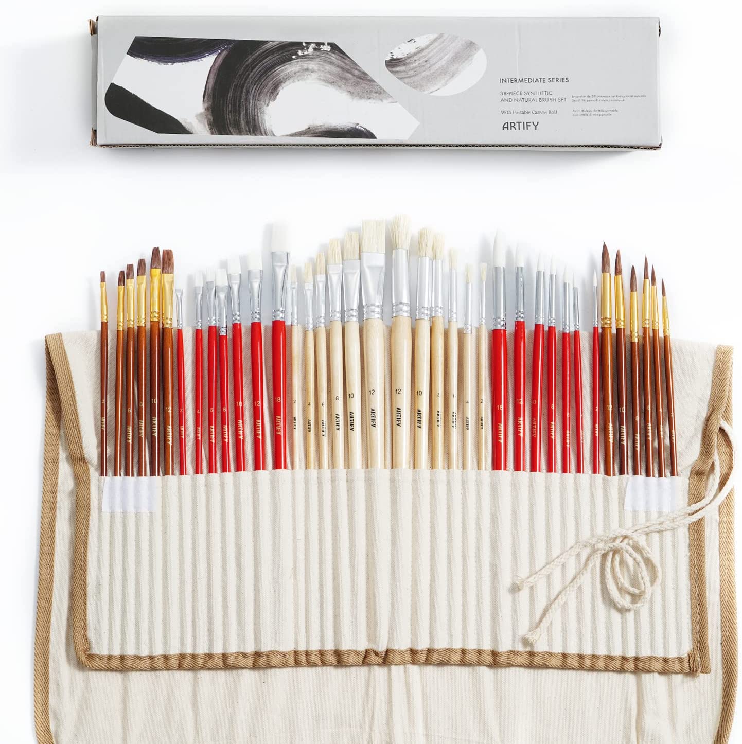ARTIFY 38 Pieces Paint Brushes