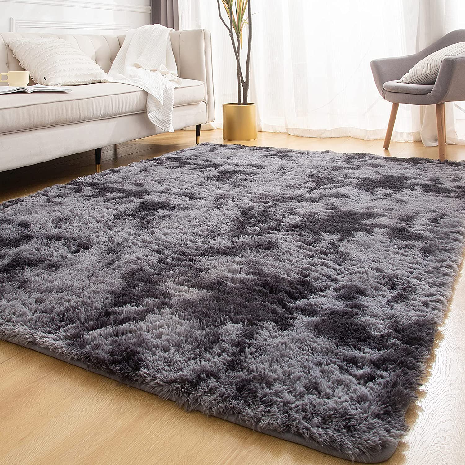 fluffy shag area rug