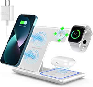 ANYLINCON 3 in 1 Wireless Charger Station for Apple iPhone
