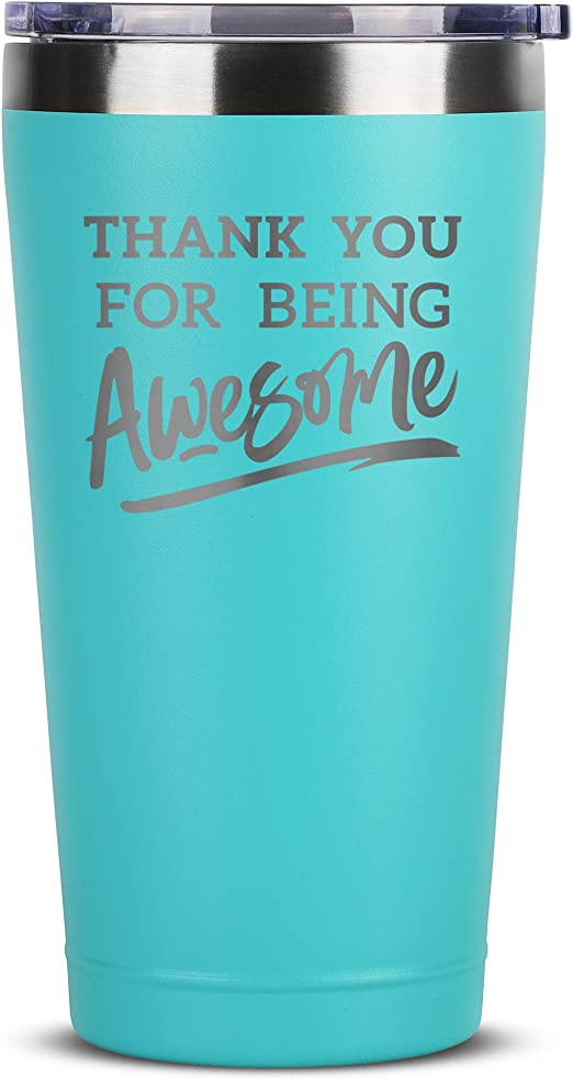 Being Awesome 16 oz Mint Tumbler
