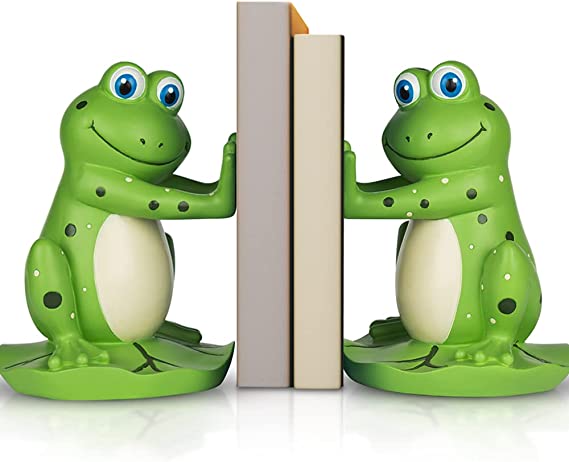 Frog Bookends - Kids Book Ends to Hold Books
