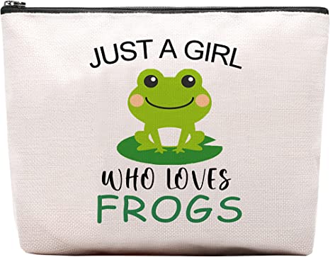 Funny Frog Cosmetic Makeup Bag