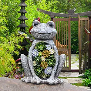 Garden Statue Frog Figurine