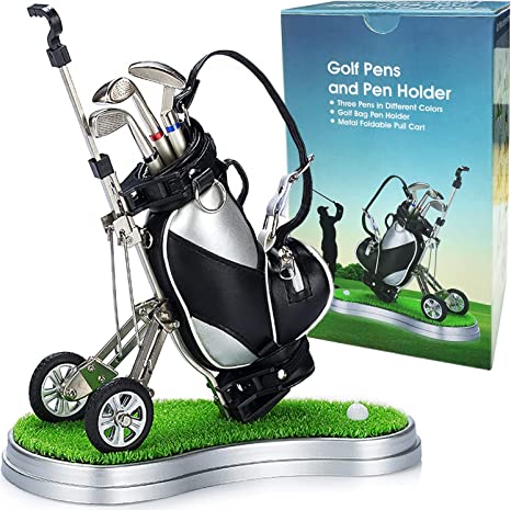 Golf Pen Holder Desk Golf Gifts for Men