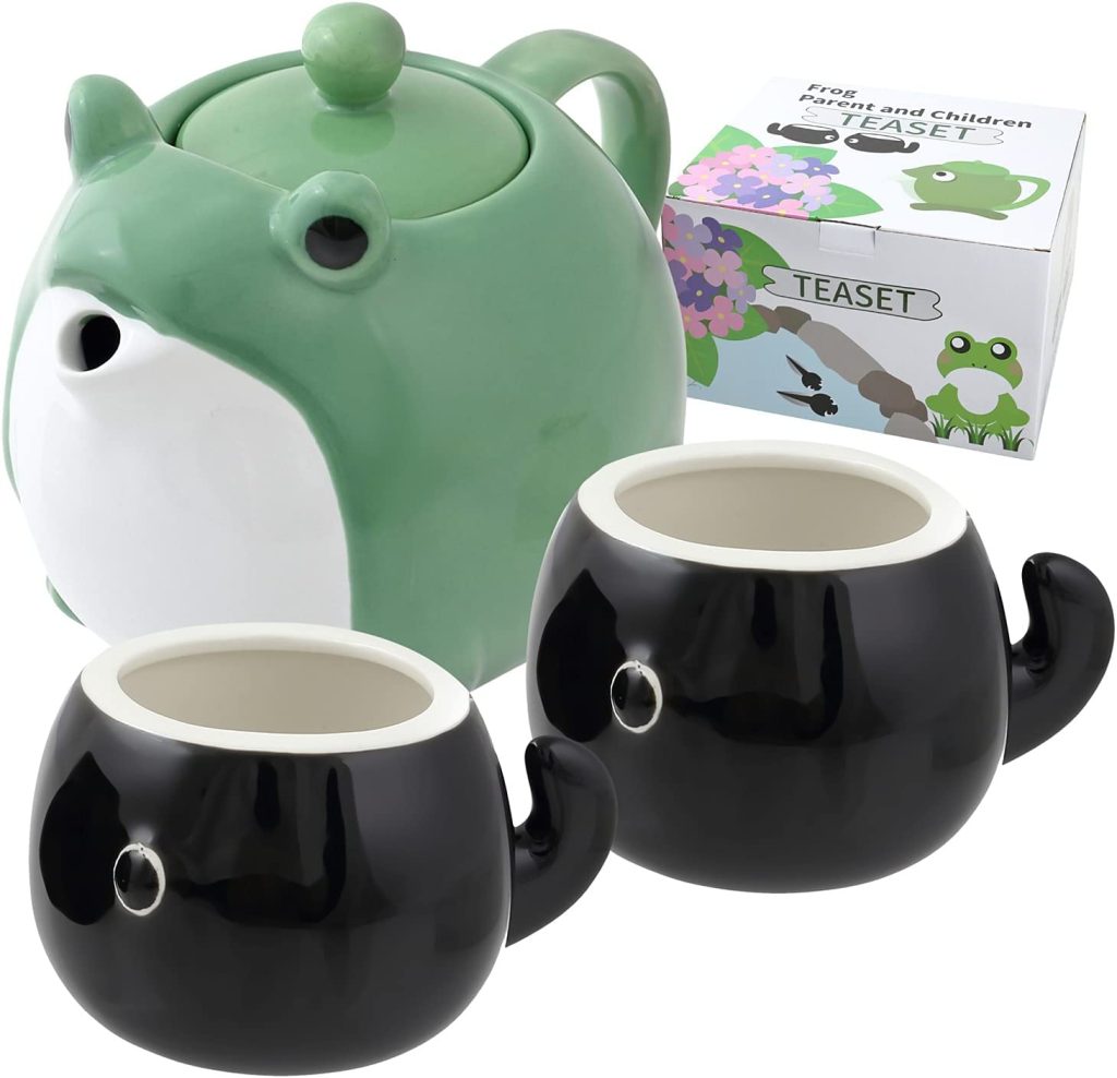 HAKONE YOSEGI Frog Teapot & Teacup
