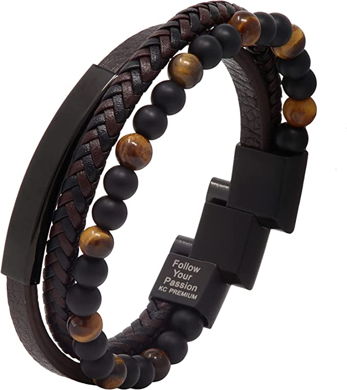 Leather Beads Bracelet 