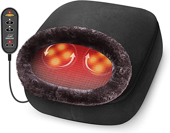 2-in-1 Shiatsu Foot and Back Massager with Heat