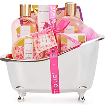 8 Pcs Rose Bath Set