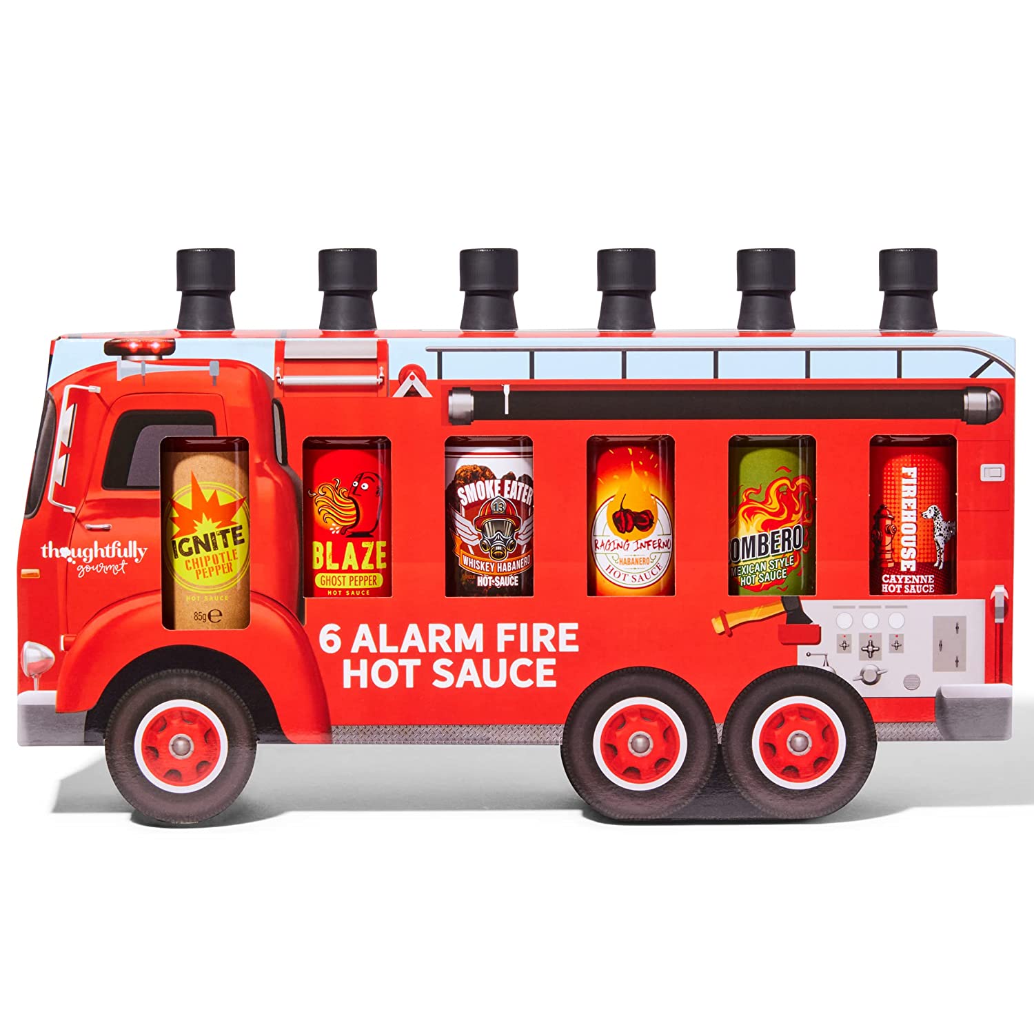 Alarm Fire Truck Hot Sauce Gift Set