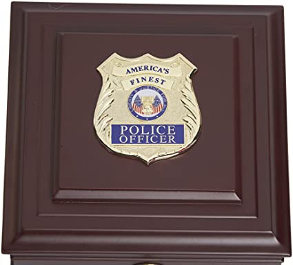 Allied Frame US Police Officer Medallion Desktop Box