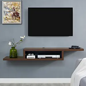 Asymmetrical Floating Wall Mounted TV Console