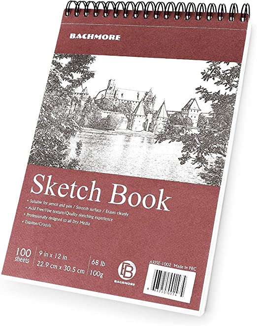 Bachmore Sketchpad 9X12 Inch 