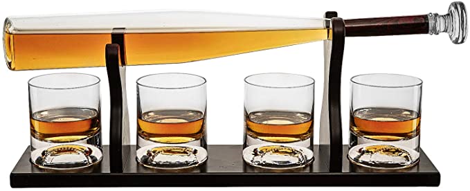 Baseball Bat Whiskey & Wine Decanter