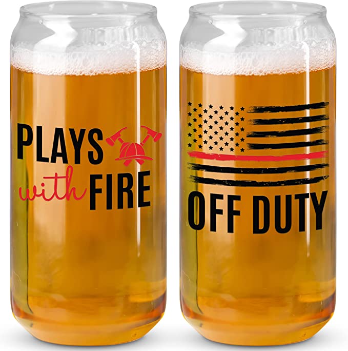 Beer Glass Set for Firefighters