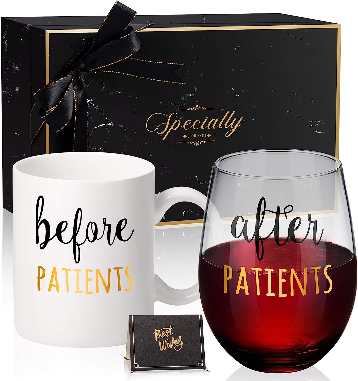 Coffee Mug and Wine Glass Gift Set