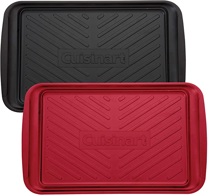 Cuisinart CPK-200 Grilling Prep and Serve Trays, Black and Red