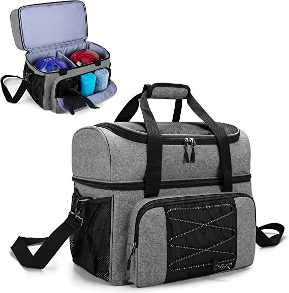 DSLEAF Bowling Lover Bag for 2 Balls
