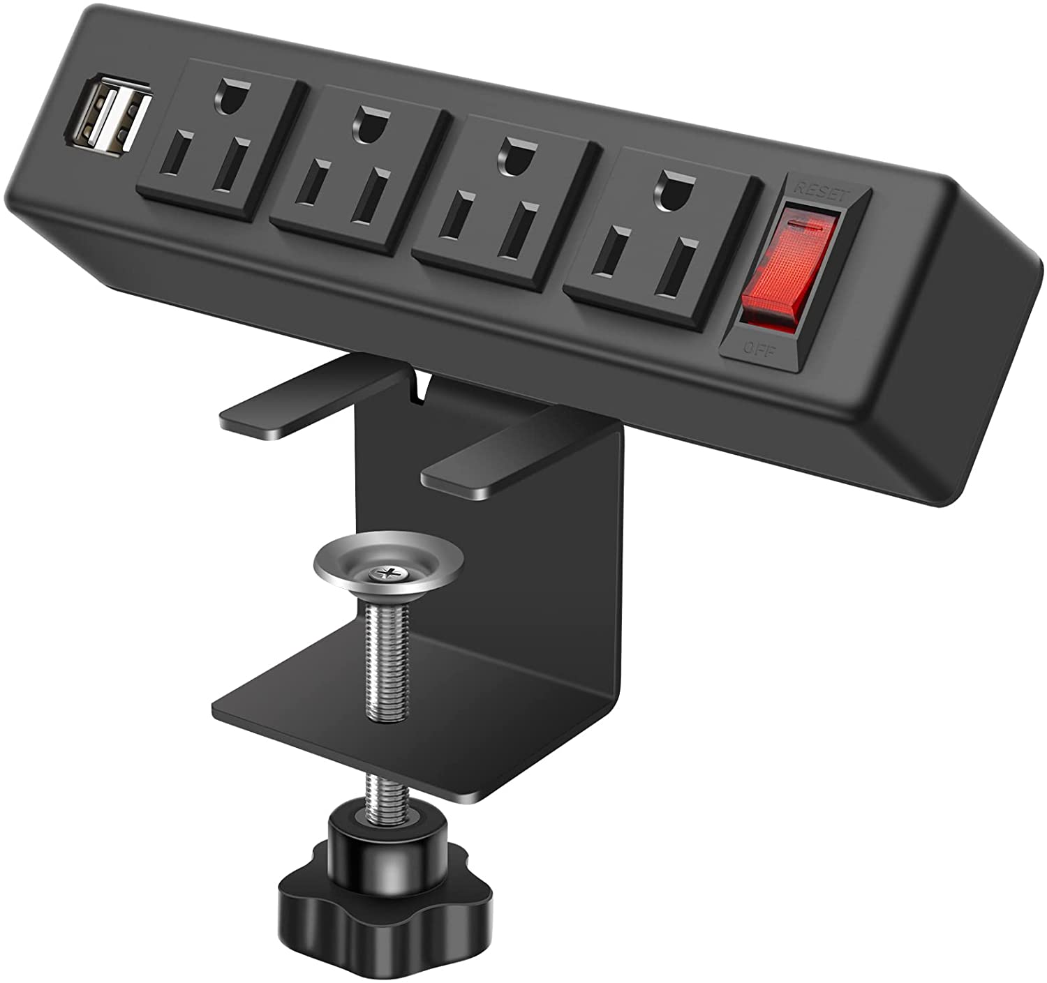 Desk Edge Power Strip with USB Port