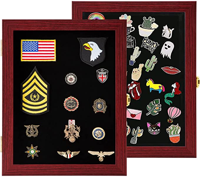 Display Case Pin Collection Display Box Military Medal Display  Frame