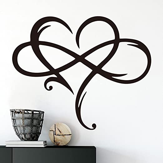 Infinity Heart Metal Wall Decor Art 
