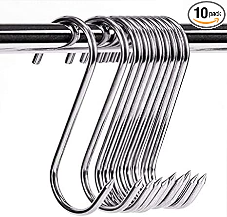 Meat Hooks 3''(10Pack), Stainless Steel Butcher Hook