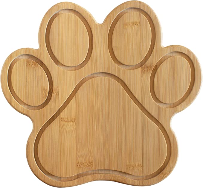 Paw Shaped Bamboo Cutting Board